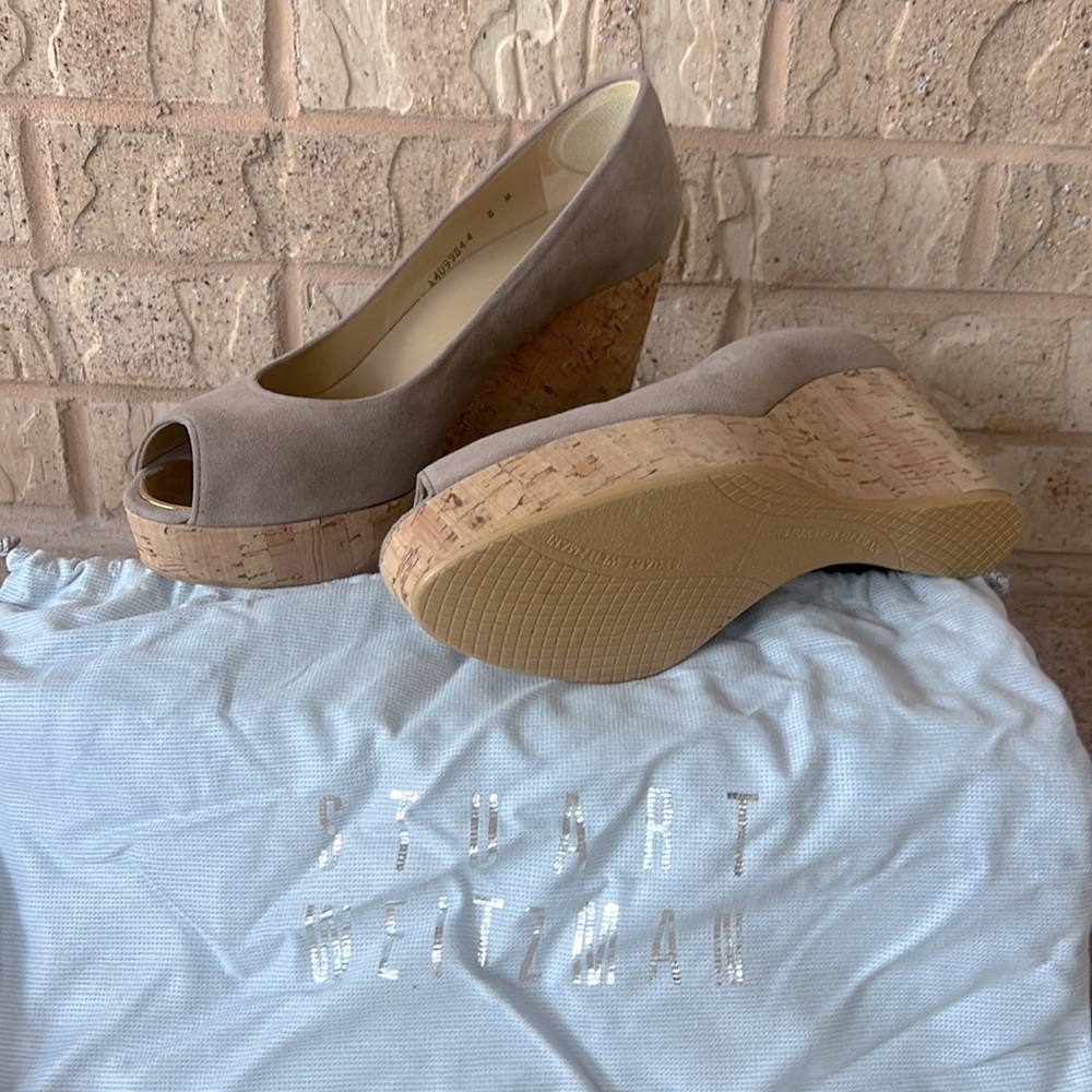Stuart Weitzman Wedge Shoes. Size 8. Like New. Wo… - image 2